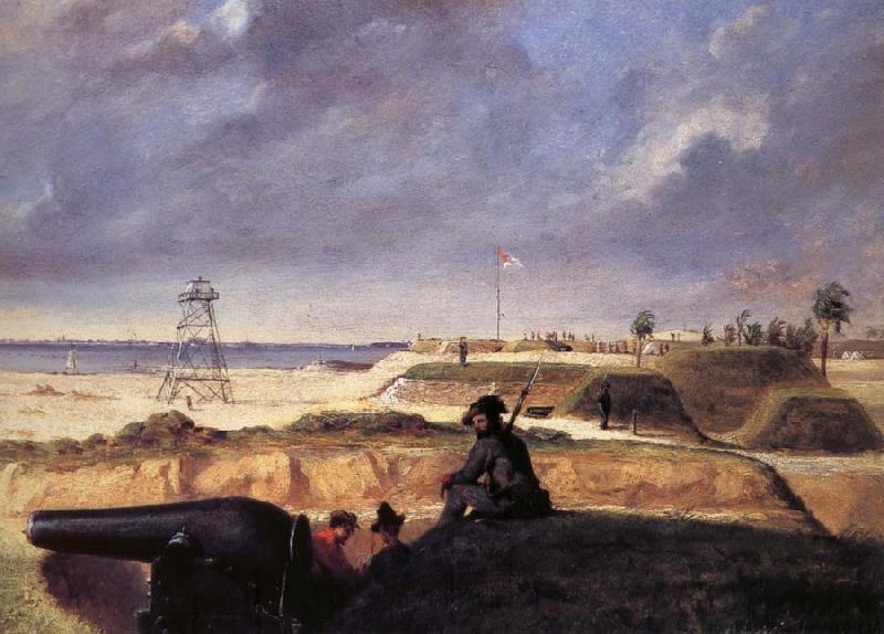 Conrad Wise Chapman Battery Rutledge,Charleston oil painting image